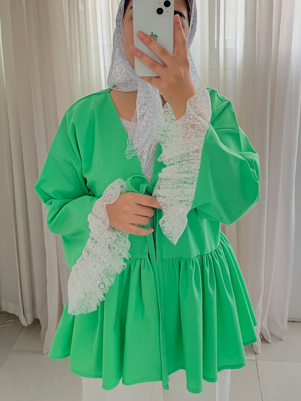 مانتو چین چینی سبز نعنا