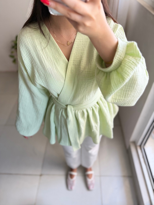 مانتو عروسک سبز